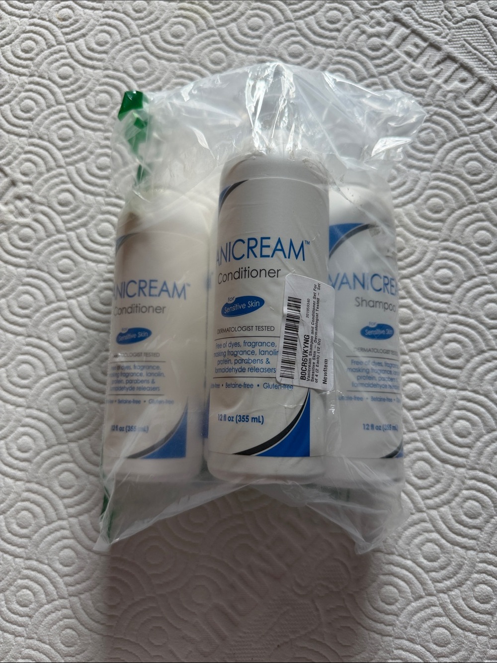 Vanicream Sensitive Skin Shampoo & Conditioner Set - White/Blue